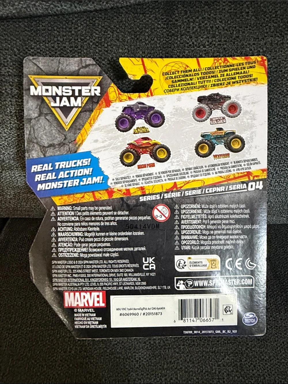 Marvel Monster Jam Wolverine Monster Truck - Teal and Yellow